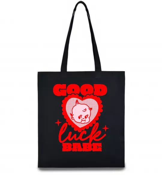 Еко-сумка Good luck babe Чорний фото