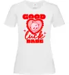 Женская футболка Good luck babe Белый фото