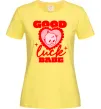 Женская футболка Good luck babe Лимонный фото