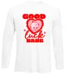 Лонгслів Good luck babe Білий фото