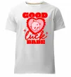 Мужская премиум футболка Good luck babe Белый фото