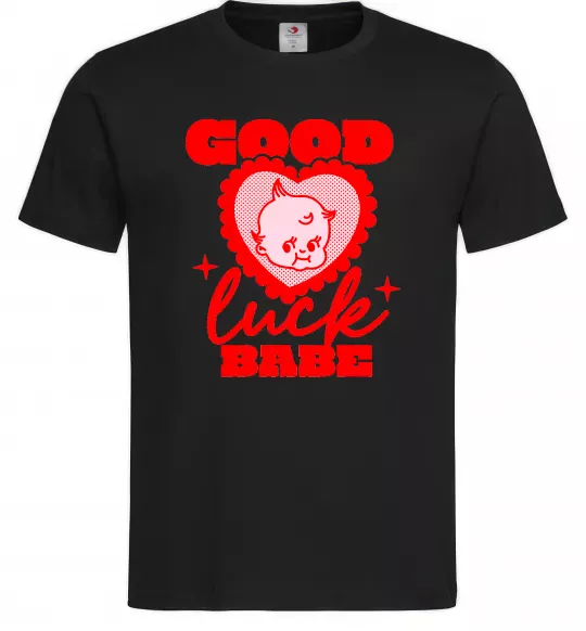 Чоловіча футболка Good luck babe Чорний фото