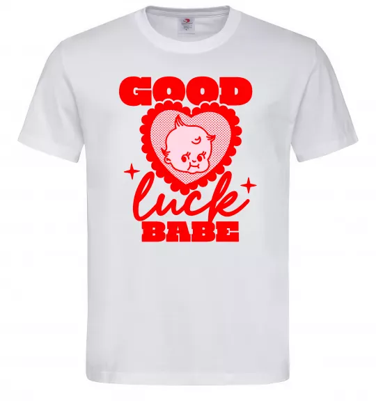 Чоловіча футболка Good luck babe Білий фото