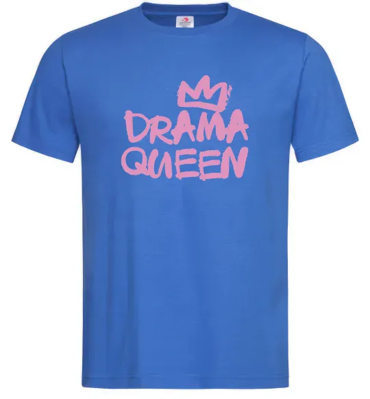 Мужская футболка Drama Queen корона Ярко-синий фото