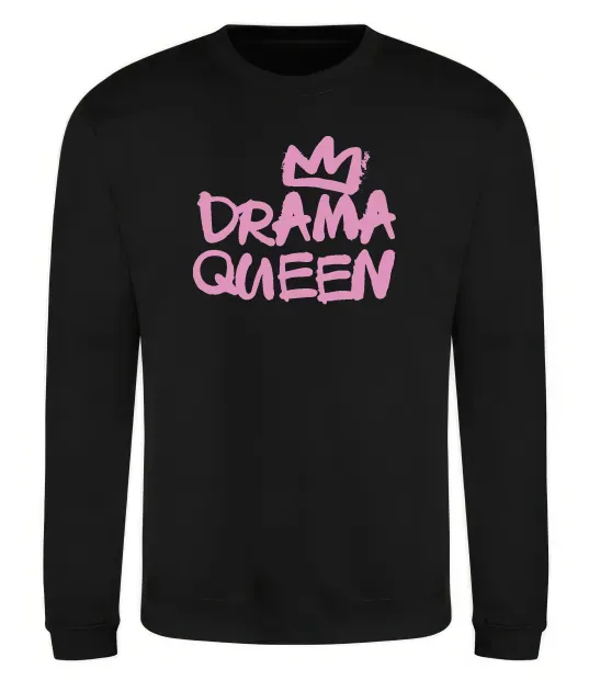 Свитшот Drama Queen корона Черный фото