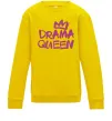 Детский Свитшот Drama Queen корона Солнечно желтый фото