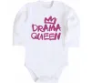 Детский боди Drama Queen корона Белый фото