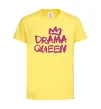 Детская футболка Drama Queen корона Лимонный фото