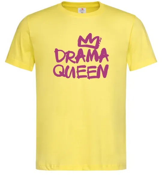 Мужская футболка Drama Queen корона Лимонный фото