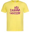 Мужская футболка Drama Queen корона Лимонный фото