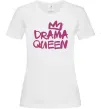 Жіноча футболка Drama Queen корона Білий фото