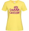 Жіноча футболка Drama Queen корона Лимонний фото