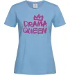 Жіноча футболка Drama Queen корона Блакитний фото