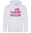 Женская толстовка (худи) Drama Queen корона Серый меланж фото