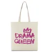 Еко-сумка Drama Queen корона Бежевий фото