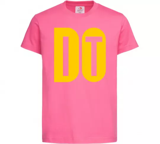 Дитяча футболка Do it Яскраво-рожевий фото
