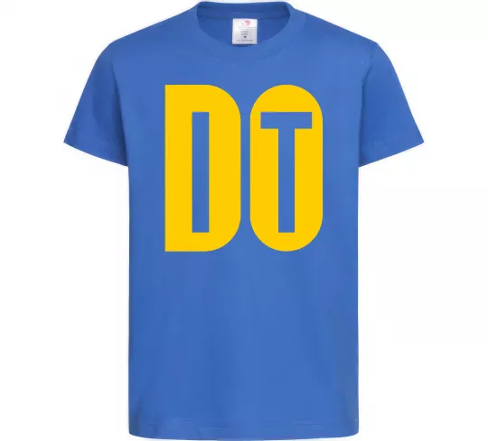 Дитяча футболка Do it Яскраво-синій фото