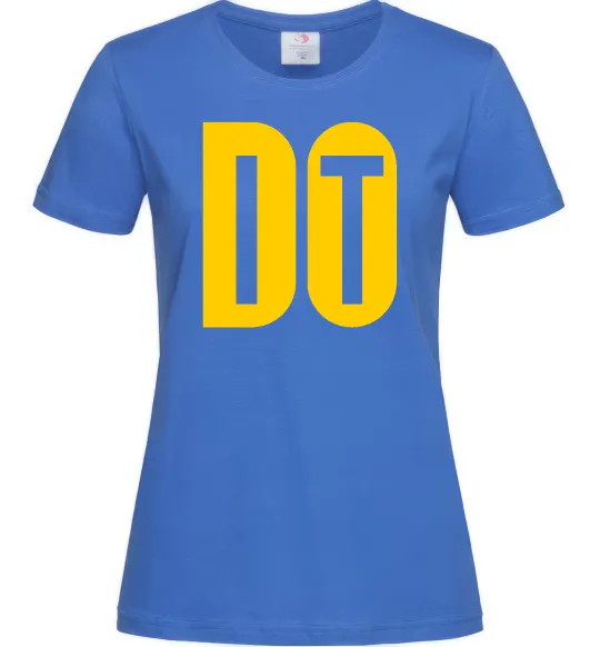 Жіноча футболка Do it Яскраво-синій фото
