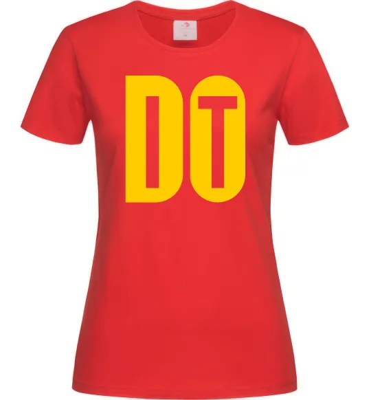 Жіноча футболка Do it Червоний фото