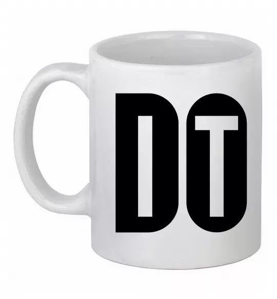 Чашка керамическая Do it Белый фото