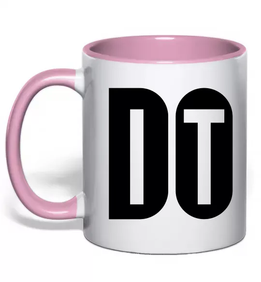 Чашка с цветной ручкой Do it Нежно розовый фото