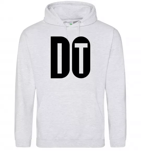 Женская толстовка (худи) Do it Серый меланж фото