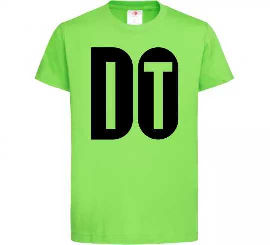 Дитяча футболка Do it Лаймовий фото