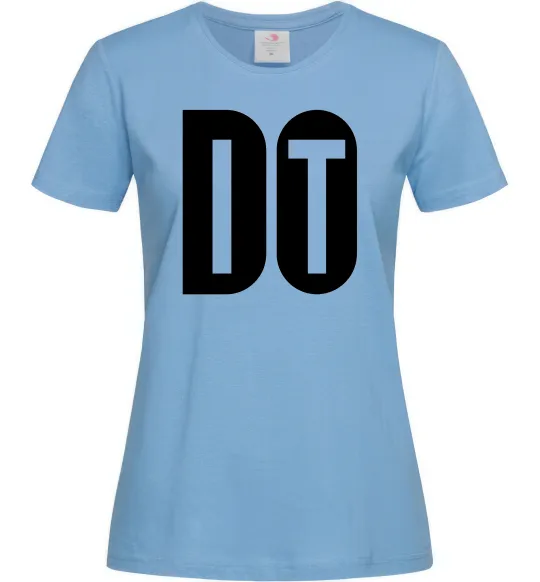 Жіноча футболка Do it Блакитний фото
