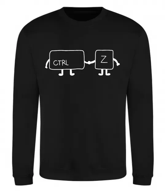 Світшот Ctrl+Z Чорний фото