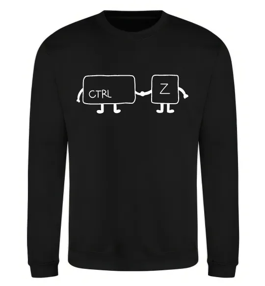 Світшот Ctrl+Z Чорний фото
