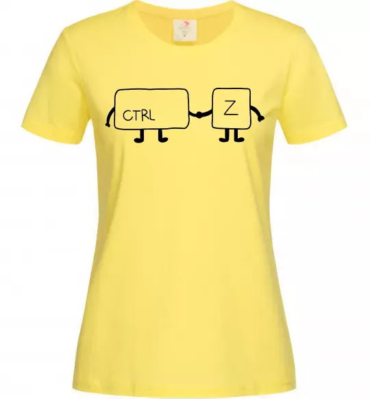 Жіноча футболка Ctrl+Z Лимонний фото