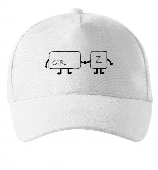 Кепка Ctrl+Z Білий фото