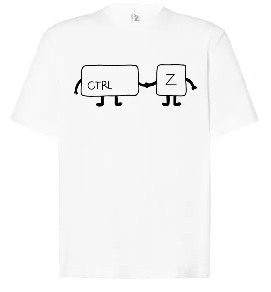 Футболка Оверсайз Ctrl+Z Белый фото