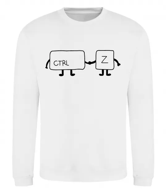 Світшот Ctrl+Z Білий фото