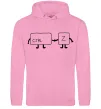 Мужская толстовка (худи) Ctrl+Z Розовый фото