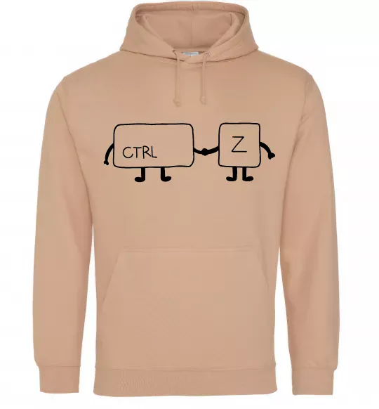 Чоловіча толстовка (худі) Ctrl+Z Пісочний фото