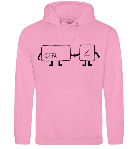 Женская толстовка (худи) Ctrl+Z Розовый фото