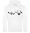 Жіноча толстовка (худі) Ctrl+Z Білий фото