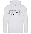 Жіноча толстовка (худі) Ctrl+Z Сірий меланж фото