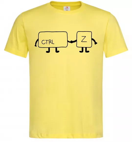 Чоловіча футболка Ctrl+Z Лимонний фото