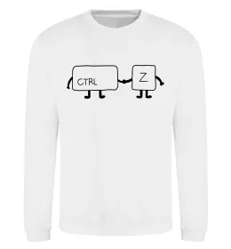 Світшот Ctrl+Z Білий фото