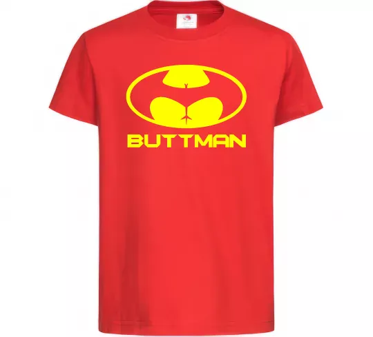 Детская футболка Buttman Красный фото