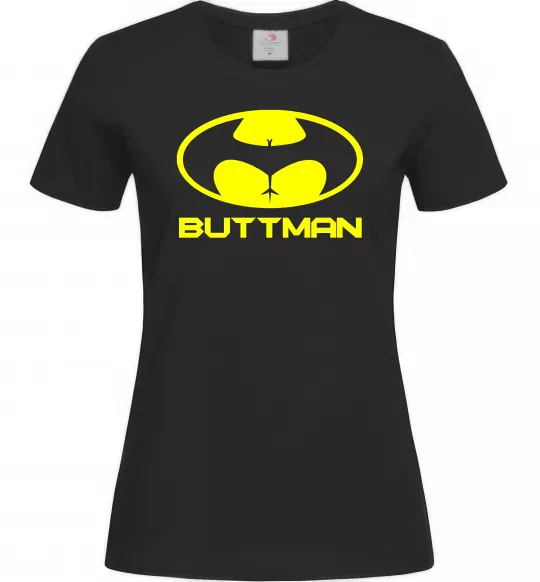 Женская футболка Buttman Черный фото