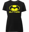 Женская премиум футболка Buttman Черный фото