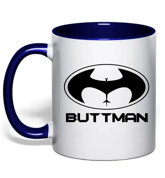 Чашка с цветной ручкой Buttman Глубокий темно-синий фото