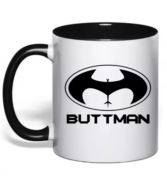 Чашка с цветной ручкой Buttman Черный фото