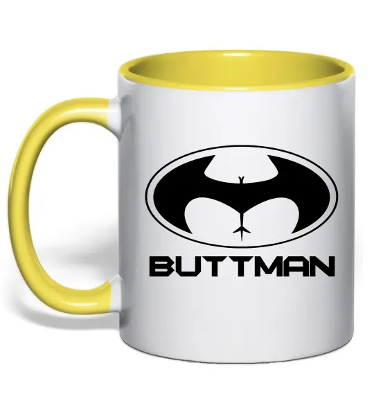 Чашка с цветной ручкой Buttman Лимонный фото