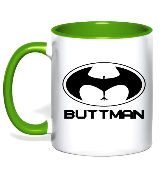 Чашка с цветной ручкой Buttman Лаймовый фото