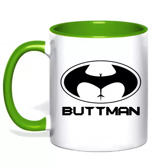 Чашка с цветной ручкой Buttman Зеленый фото