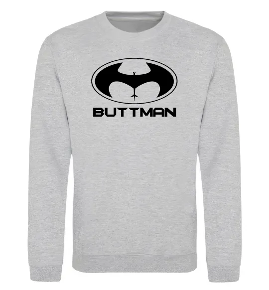 Свитшот Buttman Серый меланж фото